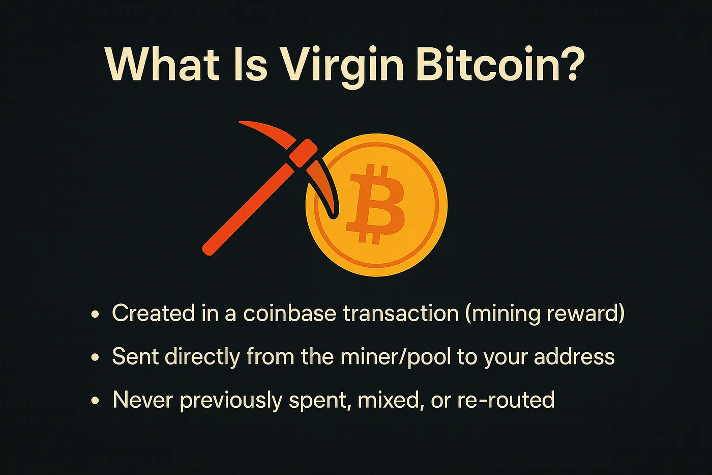 Virgin Bitcoin: Provenance, Premiums, and Protocol-Level Identification